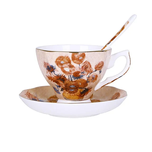 Vincent-Inspired Coffee & Tea Cups – Van Gogh Edition