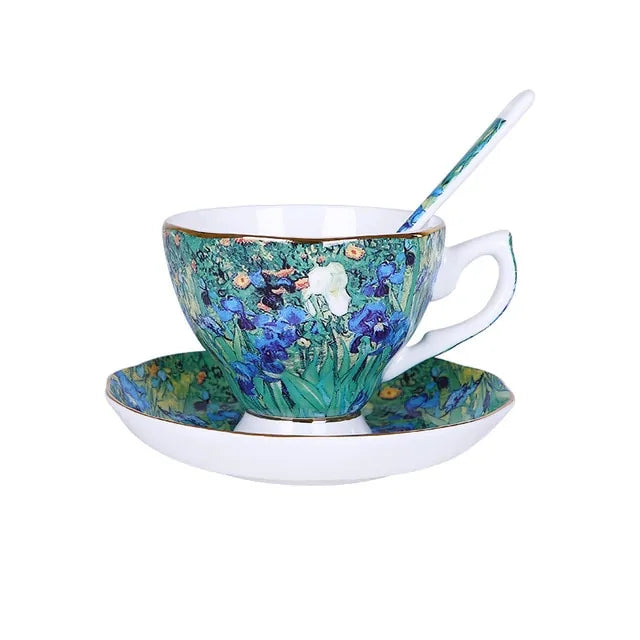 Vincent-Inspired Coffee & Tea Cups – Van Gogh Edition
