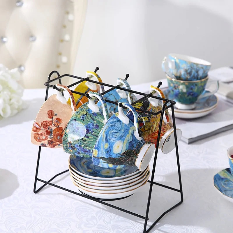 Vincent-Inspired Coffee & Tea Cups – Van Gogh Edition