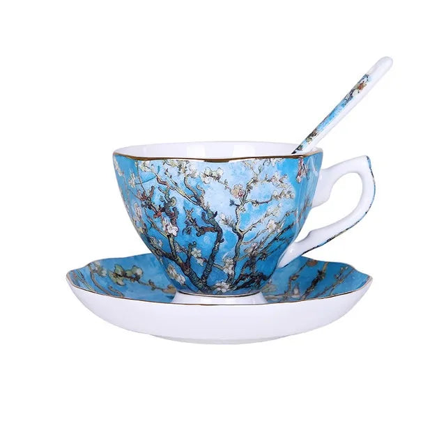 Vincent-Inspired Coffee & Tea Cups – Van Gogh Edition