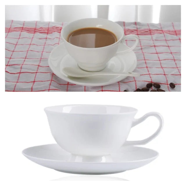European Royal Bone China Tea Cup & Saucer Set – Vintage Elegance